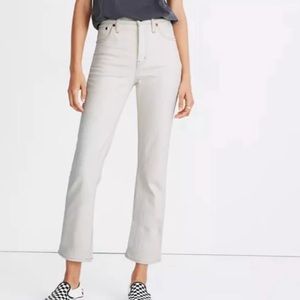 Madewell Slim Demi Boot Jeans Cloud Lining 31